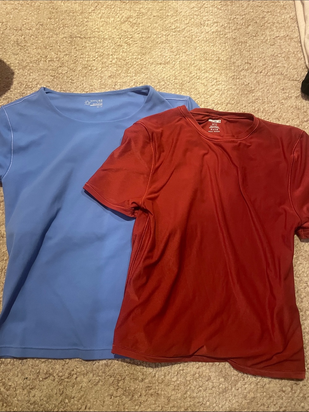 aerie OFFLINE Soft Blue Active Top never worn!!